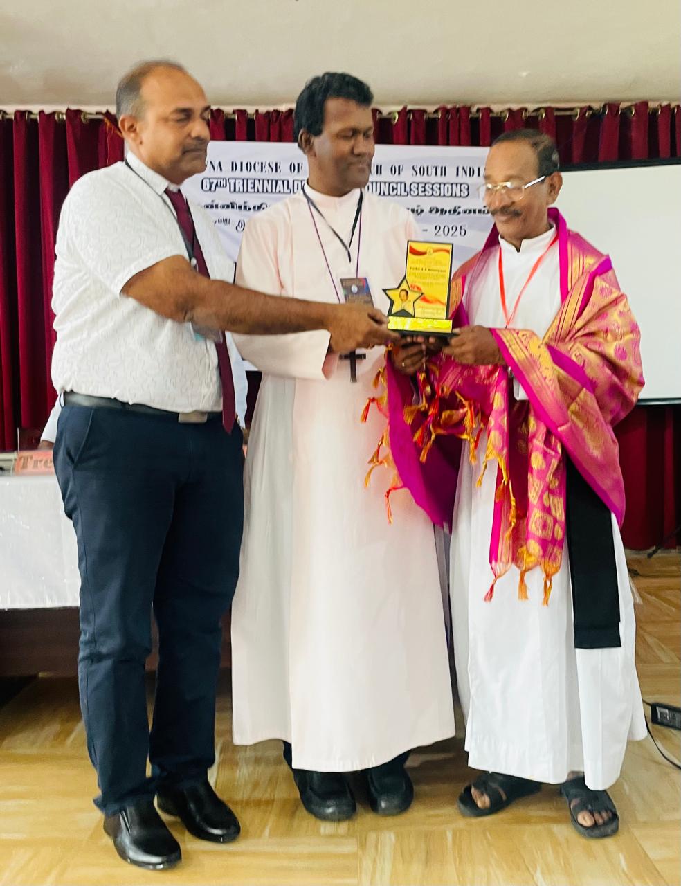 JDCSI Honoured Rev.A.K,Selvanayagam