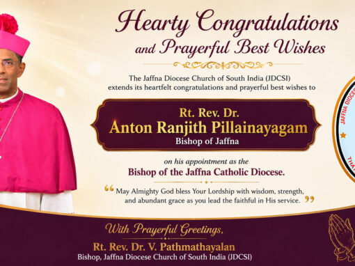Hearty Congratulations and Prayerful Best Wishes